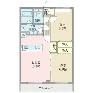 Elvita【2階】の間取り