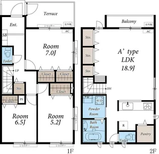 リブリ・夏椿【1階】の間取り