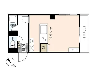 ロッシーハウス【7階】の間取り