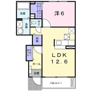 フォレスト ガーデン【1階】の間取り