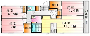 キヨ―ル東原 B棟【2階】の間取り