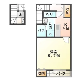 ヴァ・ヴェーネ【2階】の間取り