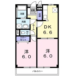 リブサイドNK【2階】の間取り