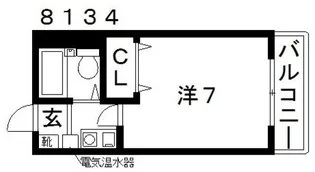 エスティライフ喜志駅前【3階】の間取り