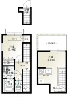 ソルナクレイシア二子玉川【3階】の間取り