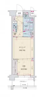 ファステート大阪マジョリティ【4階】の間取り