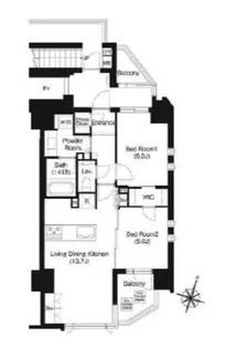ジオイド三番町【6階】の間取り