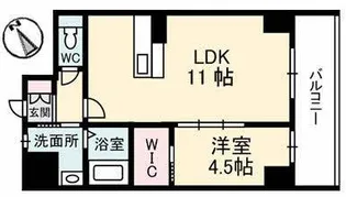シャイン72ビル新山口駅前【5階】の間取り