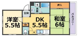 プチ・シェ・モア【1階】の間取り