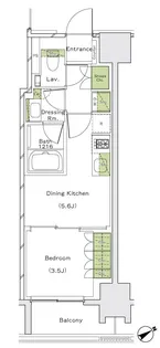 【新築】ザ・パークハビオ都島テラス【2階】の間取り