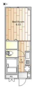 フォンテ五本木【2階】の間取り