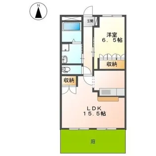 レインボーヒルズII【1階】の間取り