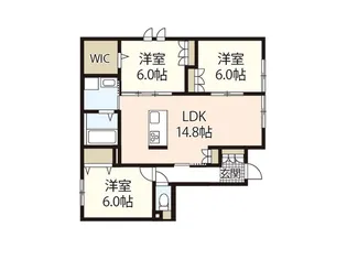 Ciel神田山【1階】の間取り