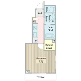 NAKAS A棟【1階】の間取り