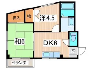 喜光ハイツ【4階】の間取り