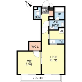 プロスパー【1階】の間取り