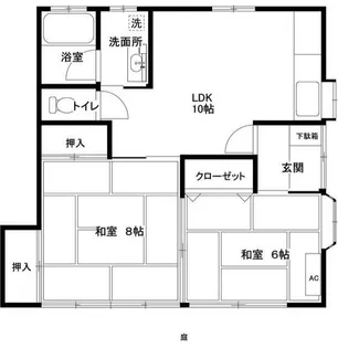 第3サミ―コーポ【1階】の間取り