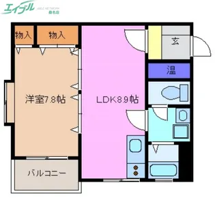 サイレンス上野【1階】の間取り