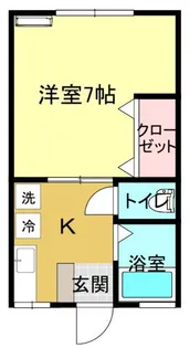 シティハイム上越I【1階】の間取り