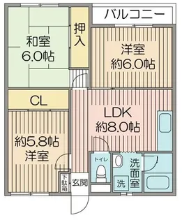 ヴェルデューラ【1階】の間取り