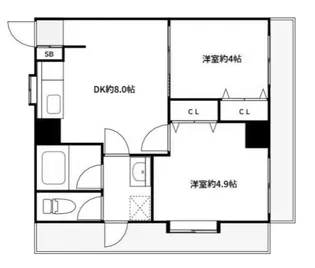 リブポート四街道(リブポートヨツカイドウ)【3階】の間取り