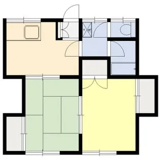 柿岡ハイツC棟【2階】の間取り
