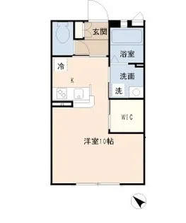 ディアス岩井III【1階】の間取り