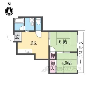 モリモトハイツ【3階】の間取り