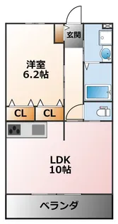 レジェンダリー甲子園浦風町【4階】の間取り