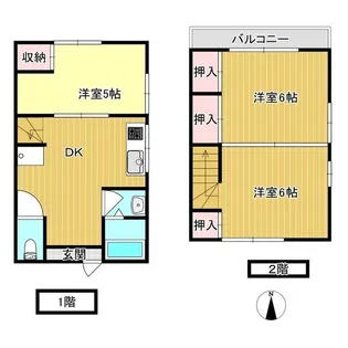 豊栄ハイツCの間取り