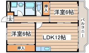 カンフォートハイツ泉【3階】の間取り