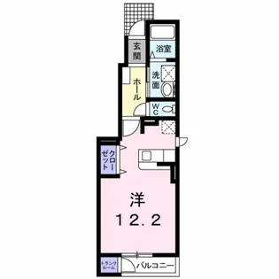 パールオブエビスD【1階】の間取り