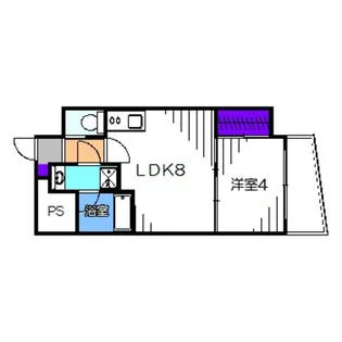 ラシーヌ宿院【7階】の間取り