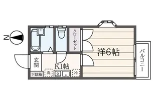カーサ南【1階】の間取り