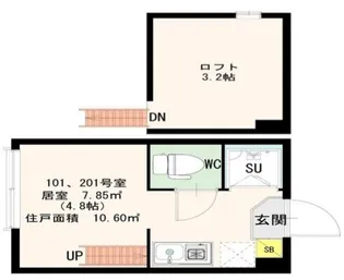 アーバンクレスト【2階】の間取り
