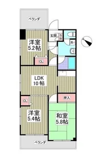 クリソベール本丸【3階】の間取り