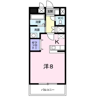 ペスカ フィオーレ【3階】の間取り