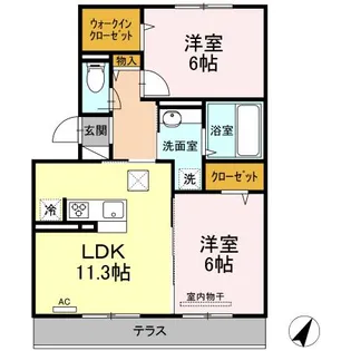 レグルス C棟【1階】の間取り