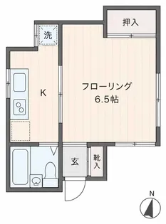 第2コーポ中島【1階】の間取り