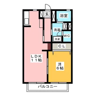 エスト高畑【2階】の間取り