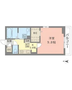 パークフォンターナ【1階】の間取り