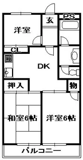 小中ビル【4階】の間取り