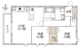 【新築☆旭化成ヘーベルメゾン】グラン レーヴ【1階】の間取り