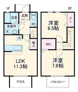 Garden House 三郷 Bの間取り