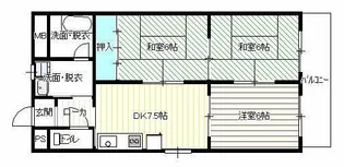 ロイヤル服部【1階】の間取り