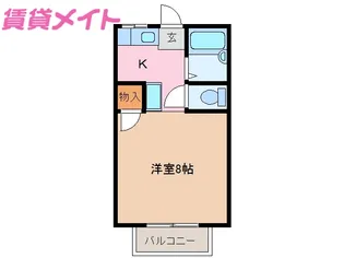 前田ハイツB棟【2階】の間取り