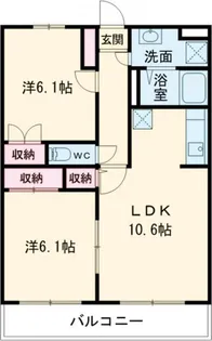 エスポワールIII番館【1階】の間取り