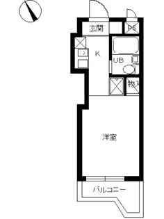スカイコート綱島第2【5階】の間取り