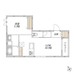 ハレ テラス【1階】の間取り