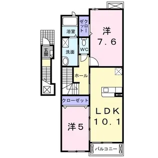 プリエ【2階】の間取り
